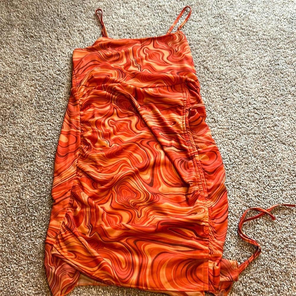 Stretchy ruched going out dress SIZE XL